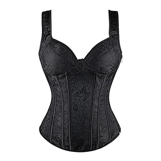 Fulidngzg body modellante donna contenitiva, pancia piatta reggiseno invisibile pancera contenitiva elegante senza spalline sottoveste modellante skims pancera dimagrant dimagrante