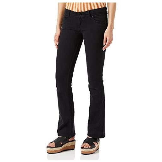 Pepe Jeans new pimlico, pantaloni donna, nero (black), 24w / 32l