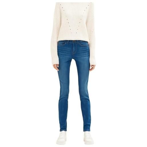 TOM TAILOR Denim 1035758 nela extra skinny jeans, 10119-used mid stone blue denim, 29w x 32l donna