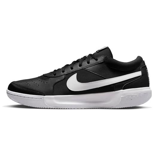 Nike m zoom court lite 3 cly, sneaker uomo, black white, 40.5 eu