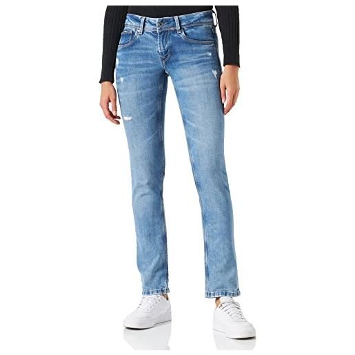 Pepe Jeans saturn, jeans donna, blu (denim-vs9), 33w / 30l