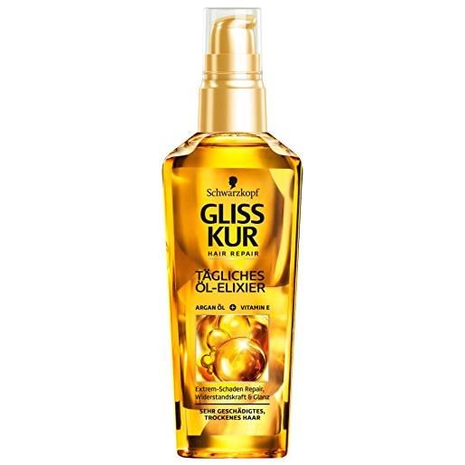 Gliss Kur schwarzkopf gliss cure daily oil-elixir riparazione dei capelli 75ml
