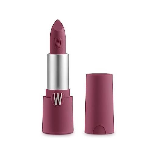 WYCON cosmetics matt icon soft matt lipstick - rossetto matt dal finish vellutato con effetto rimpolpante e levigante - 09 amethyst