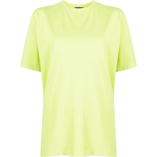 We11done logo-print cotton t-shirt - verde