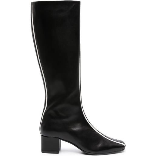 Carel Paris 45mm stripe-detailing leather boots - nero
