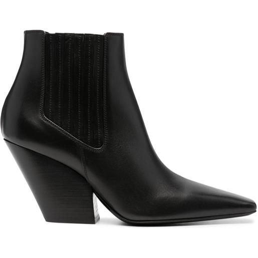 Casadei leather ankle boots - nero