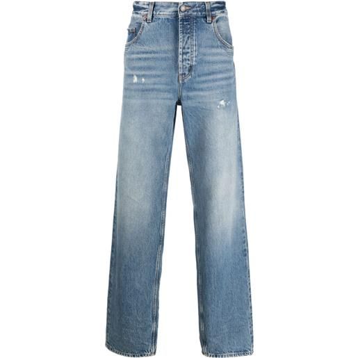 Saint Laurent jeans a vita alta - blu