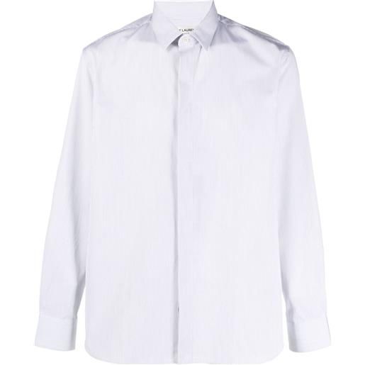Saint Laurent pinstriped cotton shirt - bianco