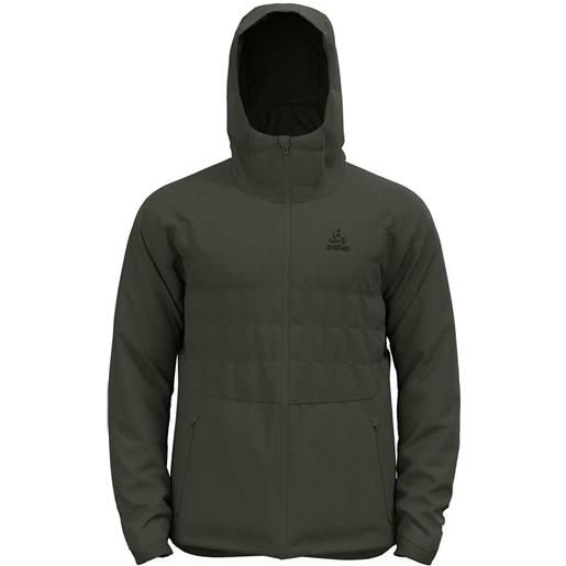 Odlo ascent s-thermic hooded jacket verde s uomo