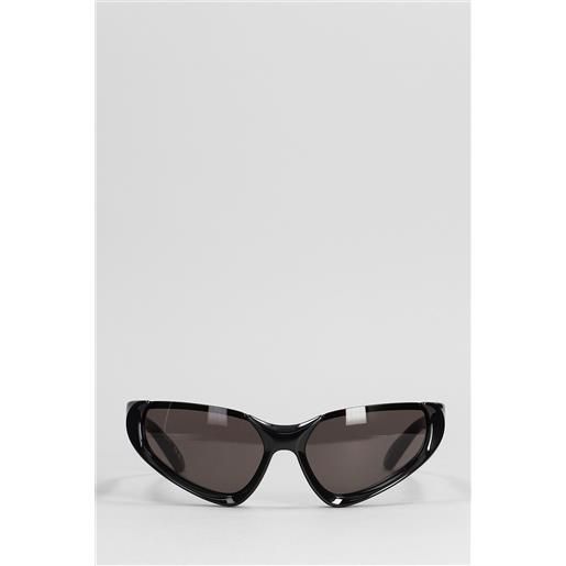 Balenciaga occhiali xpander rect in acrilico nero