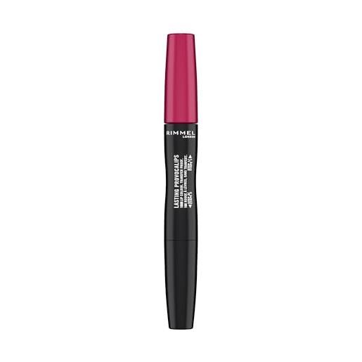 Rimmel london rossetto liquido provocalips, formula lunga tenuta 2 step, per labbra dal colore pieno e dal finish vinilico, tonalità 310 pouting pink, 6 ml