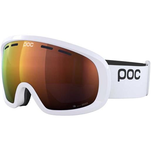 Poc fovea race ski goggles bianco partly sunny orange/cat2