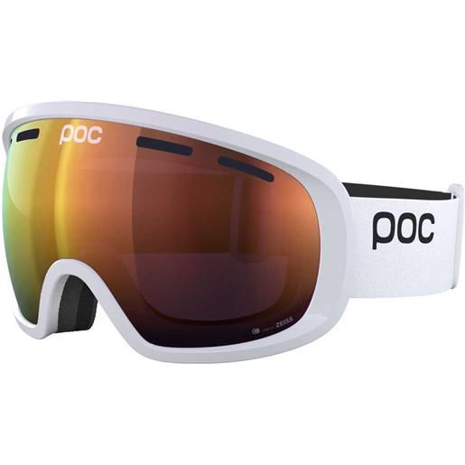 Poc fovea ski goggles bianco partly sunny orange/cat2