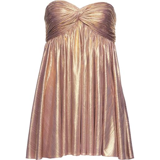 Retrofete abito kaiser con effetto metallizzato - oro
