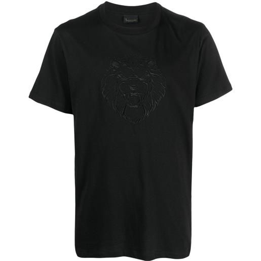 Billionaire t-shirt con ricamo - nero