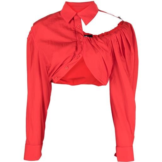 Jacquemus blusa la chemise galliga - rosso
