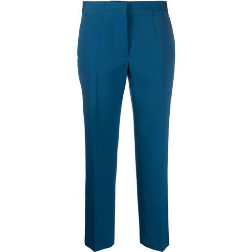 Jil Sander pantaloni crop sartoriali - blu