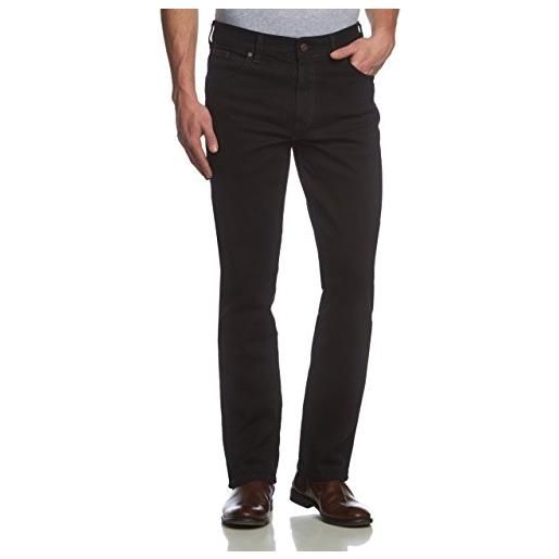 Wrangler texas tonal jeans, nero (black overdye), 44w/30l uomo