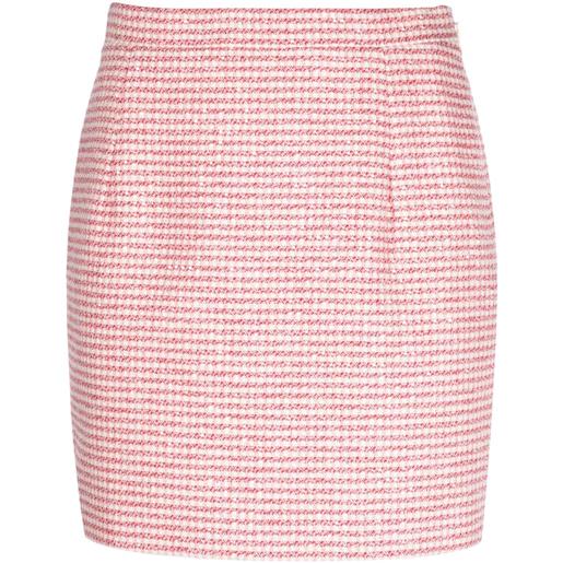 Alessandra Rich minigonna con paillettes - rosa