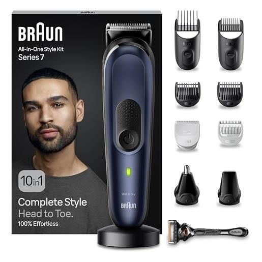 Braun Regolabarba Tagliacapelli Uoo Rasoio Elettrico Barba, 17-in-1 - Foto 12