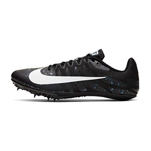 Nike zoom rival s 9, scarpe running unisex-adulto, black/white/indigo fog, 42.5 eu