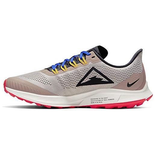 Nike wmns air zoom pegasus 36 trail, scarpe da corsa donna, pumice/oil grey/pacific blue, 43 eu