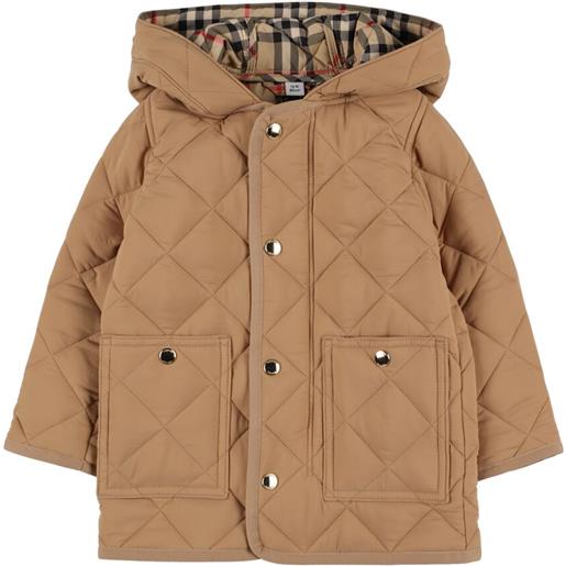 BURBERRY giacca in nylon trapuntato / cappuccio