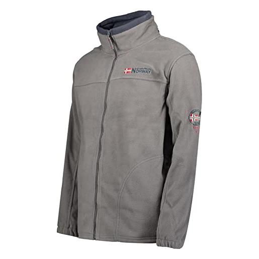 Geographical Norway calda giacca da uomo in pile, per attività all'aria aperta, con marchio tamazonie, grigio. , xxl