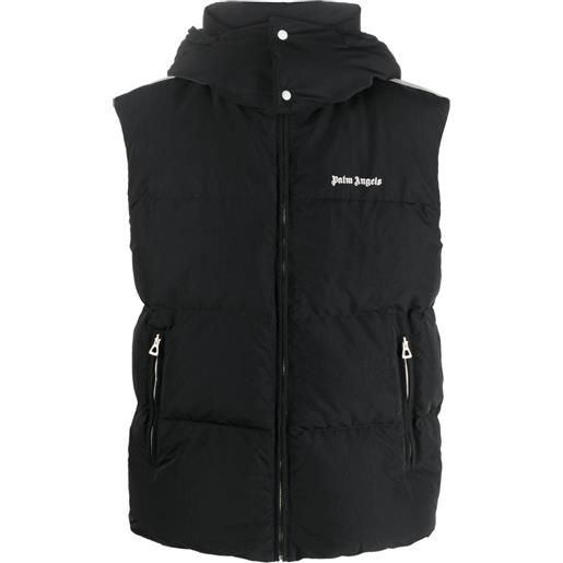 Palm Angels gilet con ricamo - nero