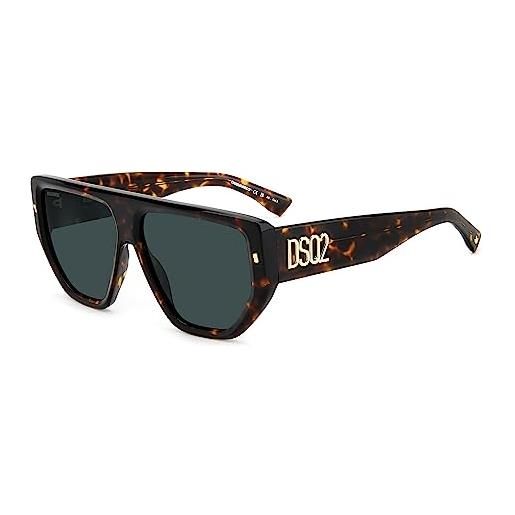 DSQUARED2 dsq d2 0088/s sunglasses, 2m2/9o black gold, 60 unisex