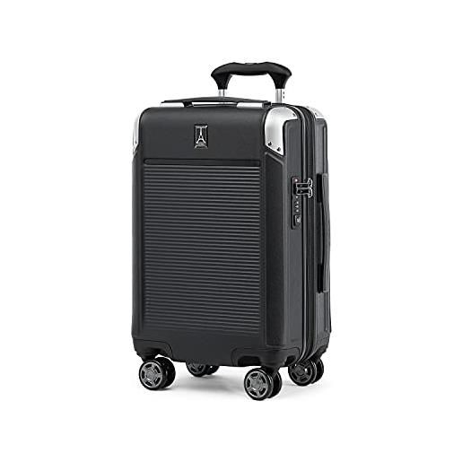 Travelpro platinum elite valigia cabina rigida 4 ruote 55x35x23cm, rigida, espandibile, 39 litri colore nero 10 anni di garanzia