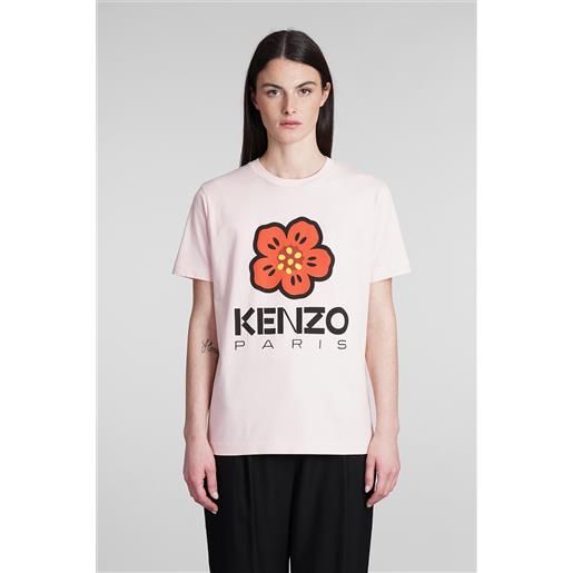 Kenzo t-shirt in cotone rosa
