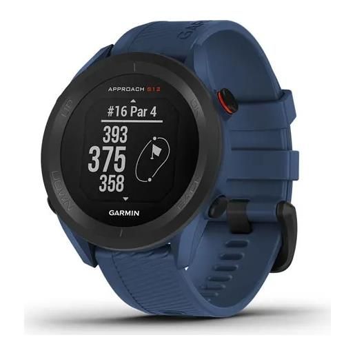 Garmin approach s12 - smartwatch display mip con gps bluetooth cardiofrequenzimetro e qualità del sonno colore blu cinturino blu - 010-02472-14