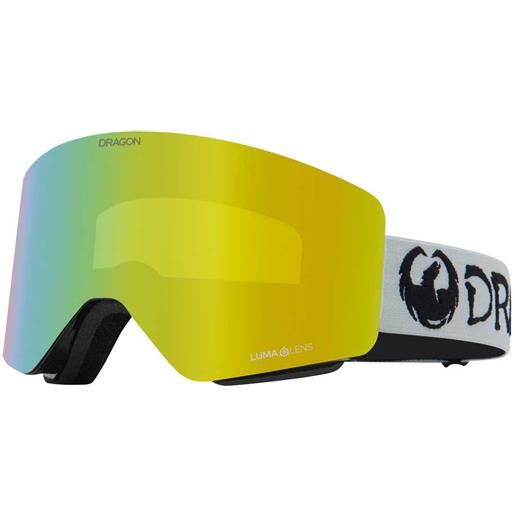 Dragon Alliance dr r1 otg bonus ski goggles grigio lumalens gold ion/cat3+lumalens amber/cat2