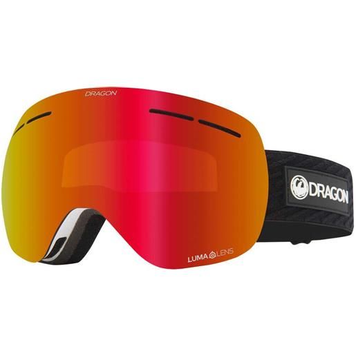 Dragon Alliance dr x1s ski goggles nero lumalens red ion/cat3