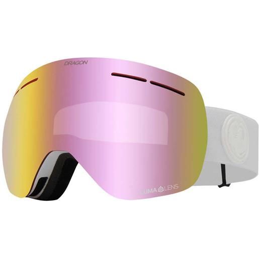 Dragon Alliance dr x1s ski goggles bianco lumalens pink ion/cat1