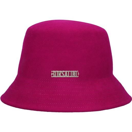 BORSALINO cappello bucket noa in feltro di lana 6cm
