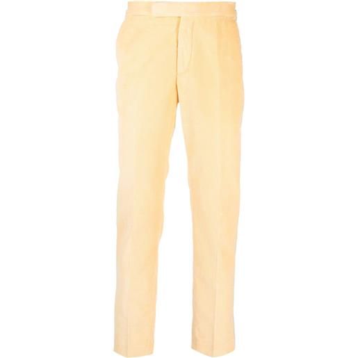Polo Ralph Lauren pantaloni slim a coste - giallo