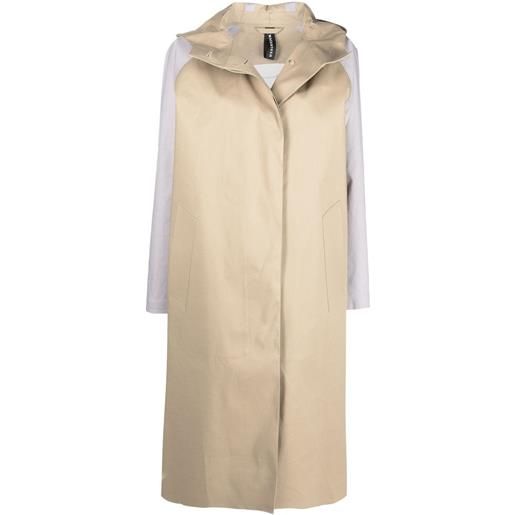 Mackintosh cappotto con cappuccio orla - marrone