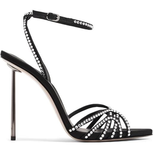 Le Silla bella duchess crystal-embellished sandals - nero