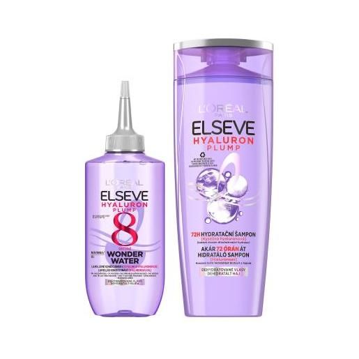 L'Oréal Paris elseve hyaluron plump moisture shampoo cofanetti shampoo 400 ml + balsamo per capelli 200 ml per donna