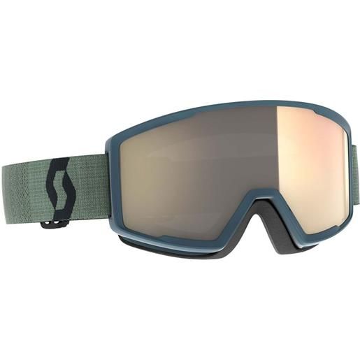 Scott factor pro light sensitive ski goggles verde light sensitive bronze chrome/cat1-3