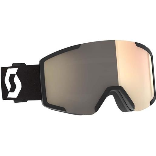 Scott shield light sensitive ski goggles nero light sensitive bronze chrome/cat2-4