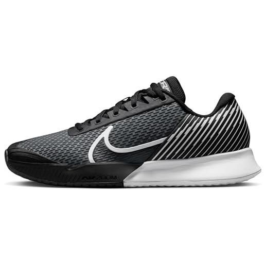 Nike air zoom vapor pro 2 hc, sneaker uomo, black/white, 42.5 eu