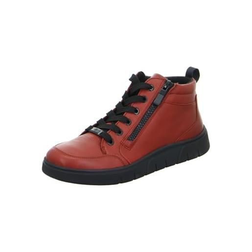 ARA rom-sport-st 2.0, sneaker mid-cut donna, rosso peperoncino, 38.5 eu