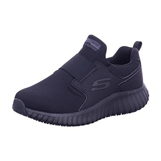 Skechers cicades, scarpe da ginnastica uomo, tessuto sintetico nero, 46 eu