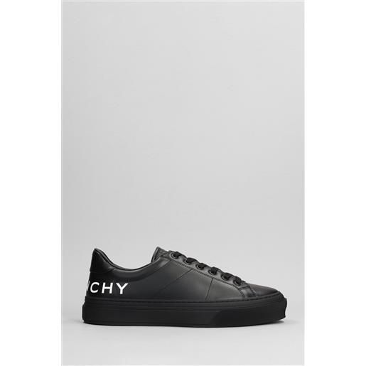 Givenchy sneakers city sport in pelle nera