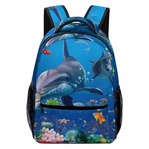 LafalPer zaino casual donna moda borsa scuola ragazza carina leggero zainetti per bambini asilo elementare scuola di pesce sottomarino