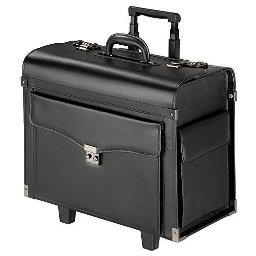 TecTake business valigia da viaggio valigia per piloti pilota nero