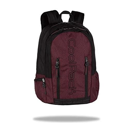 Coolpack backpack impact 25 litres 2 compartments burgund e31544